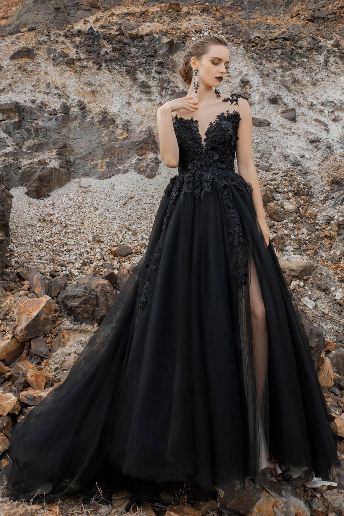 Ira Lace Tea-Length Dress
