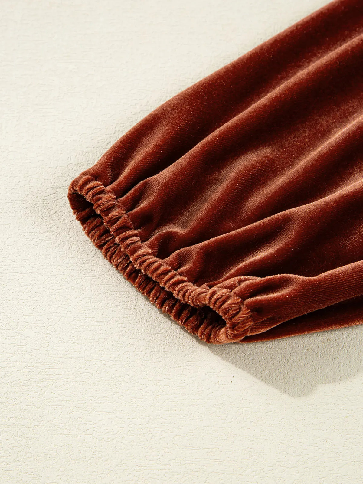Perrine Velvet Dress with Puff Sleeves and Deep V Neck
