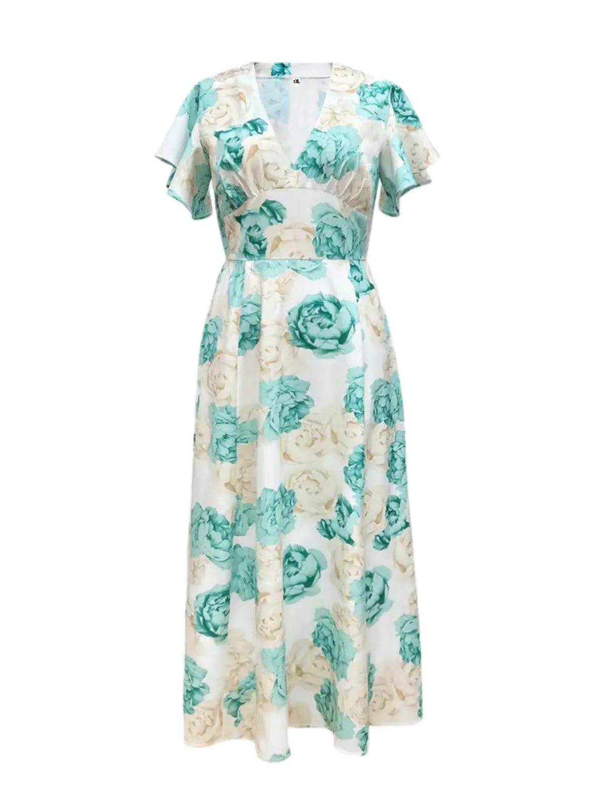 Xena Floral Maxi Dress with Flutter Sleeves