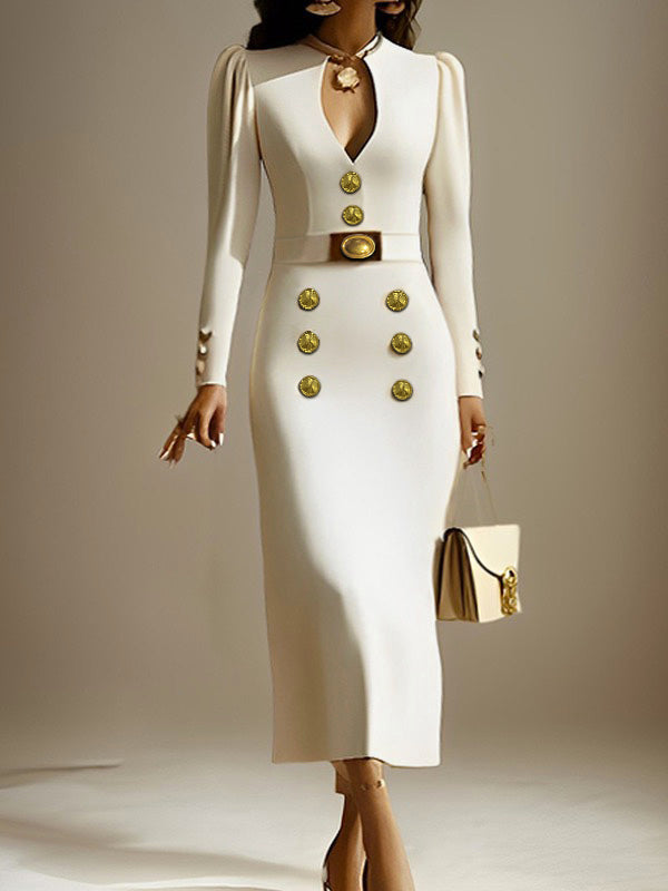Delfina Long Sleeve Midi Dress