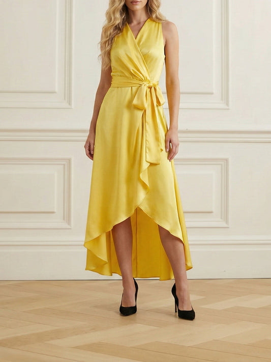 Mimi High-Low Ruffle Maxi Dress