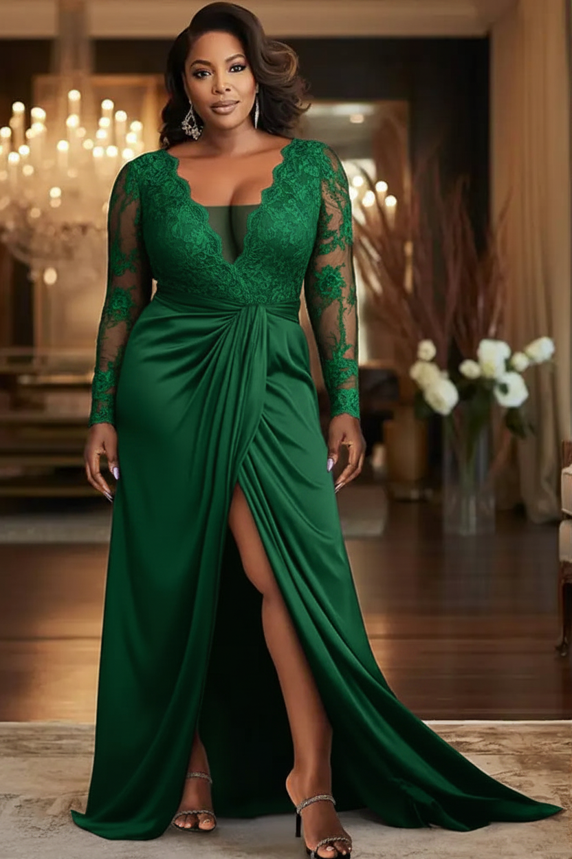 Mara Lace Long Sleeve Dress - Mother of The Bride