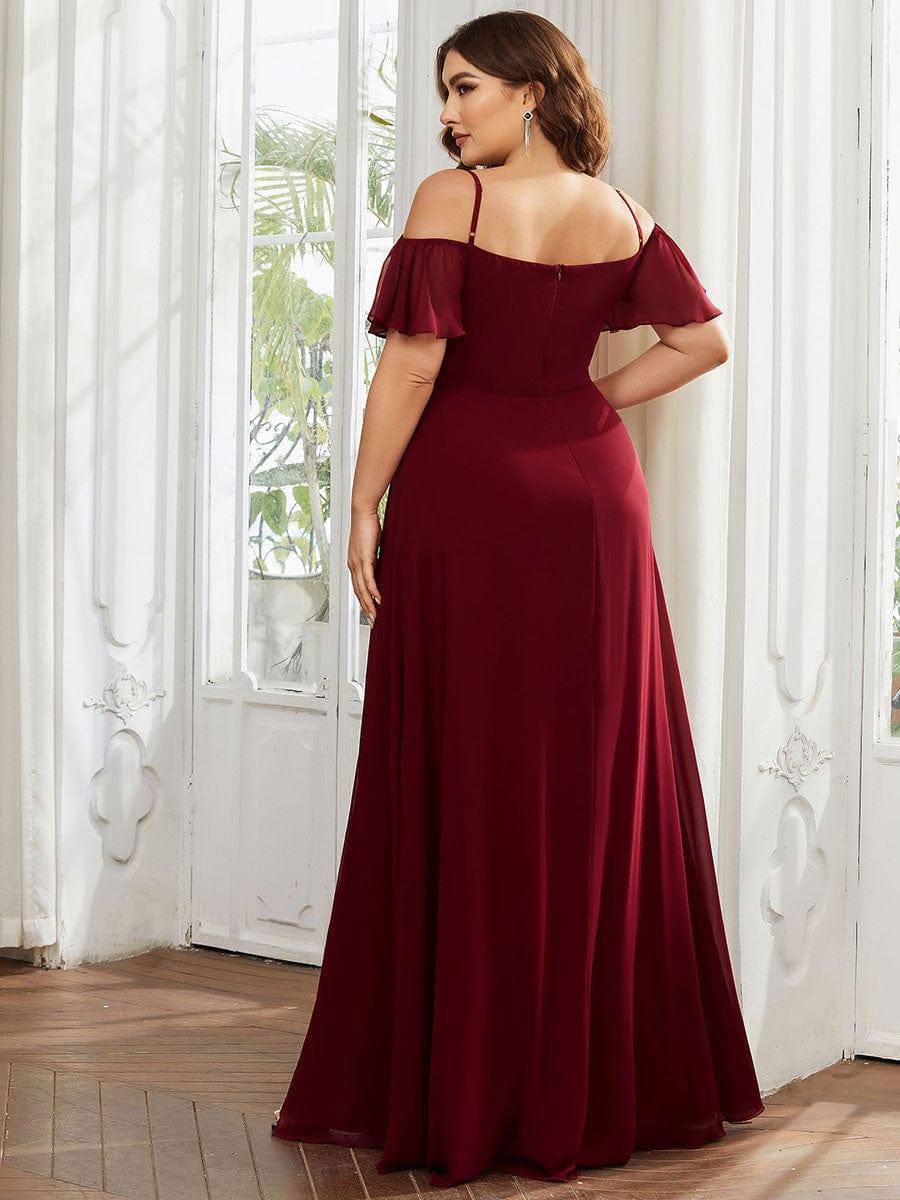 Calliope Formal Dress with Cold Shoulder and Side Slit