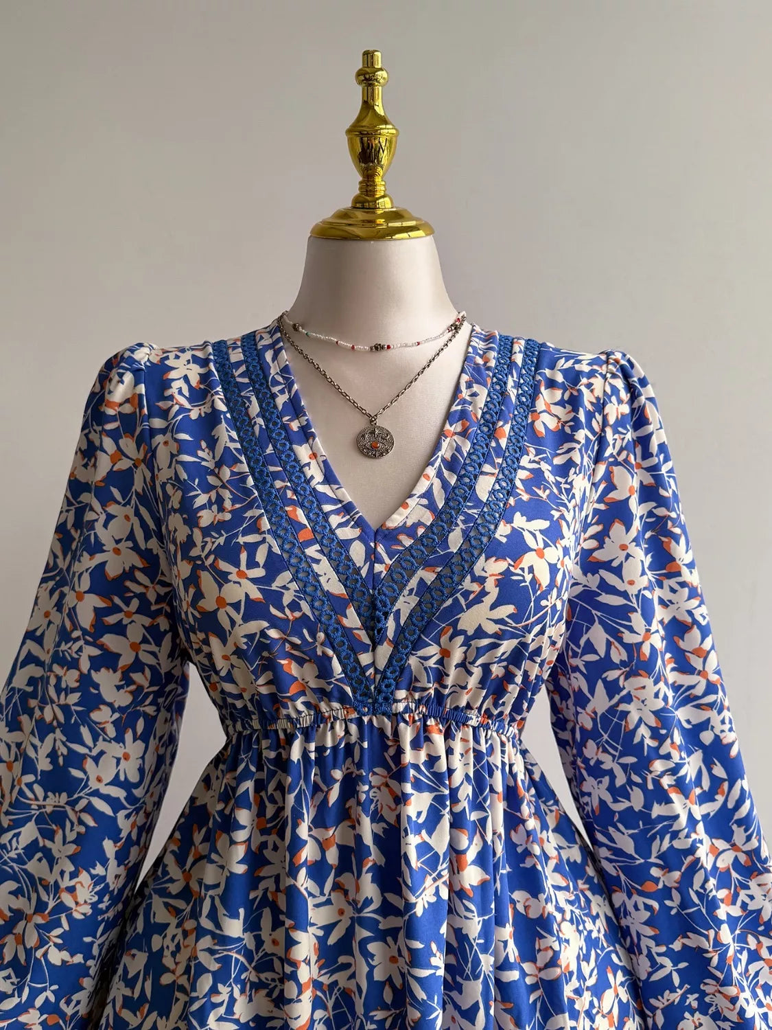 Xena Floral Maxi Dress with Flutter Sleeves