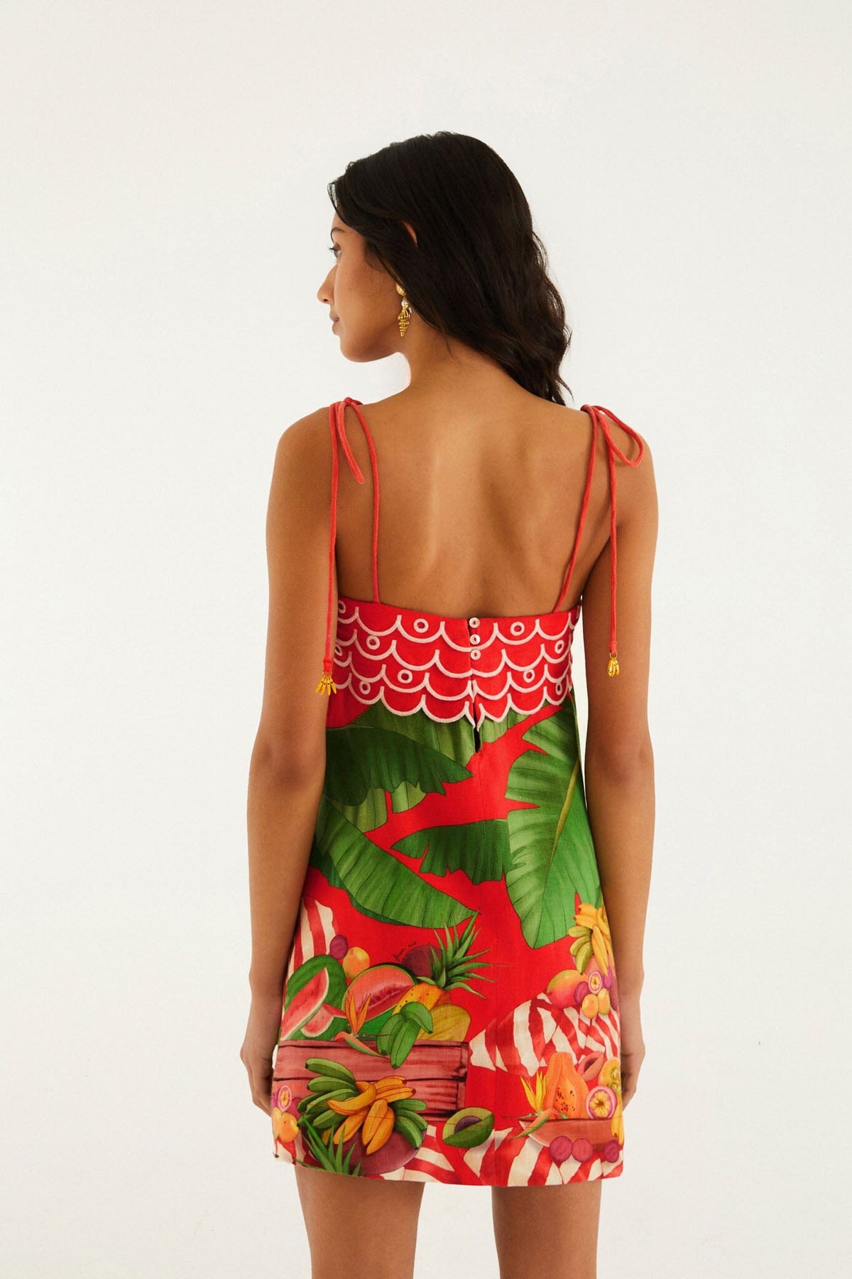 Fatima Tropical Floral Mini Dress