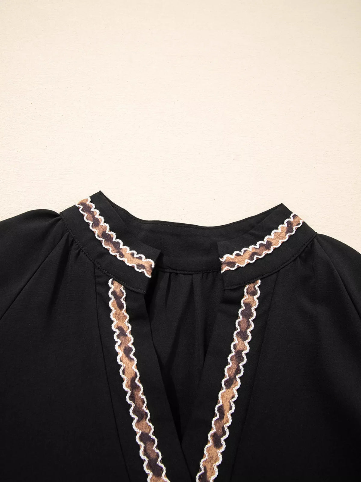 Opal Black Mini Dress with Contrast Trim and Shift Fit