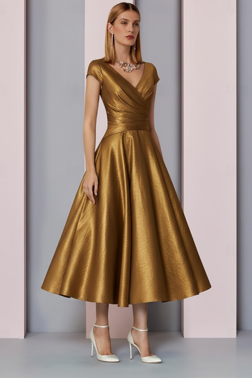 Lia Satin A-Line Dress