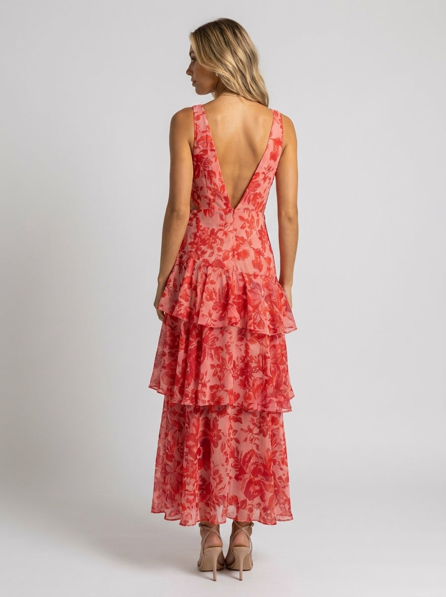 Elisa Ruffle Maxi Dress