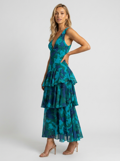 Elisa Ruffle Maxi Dress
