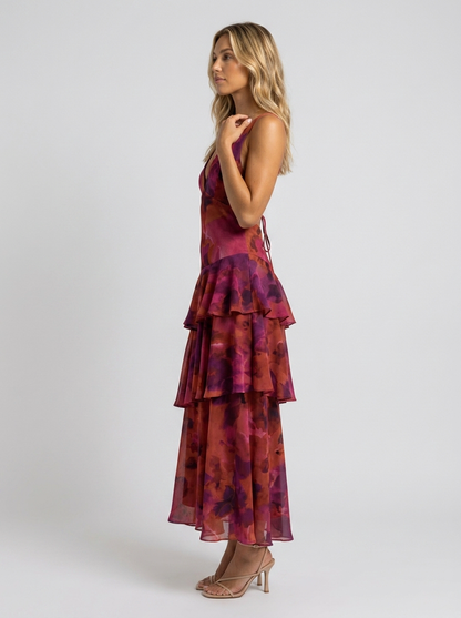 Elisa Ruffle Maxi Dress