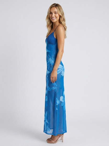 Aqua Maxi Dress