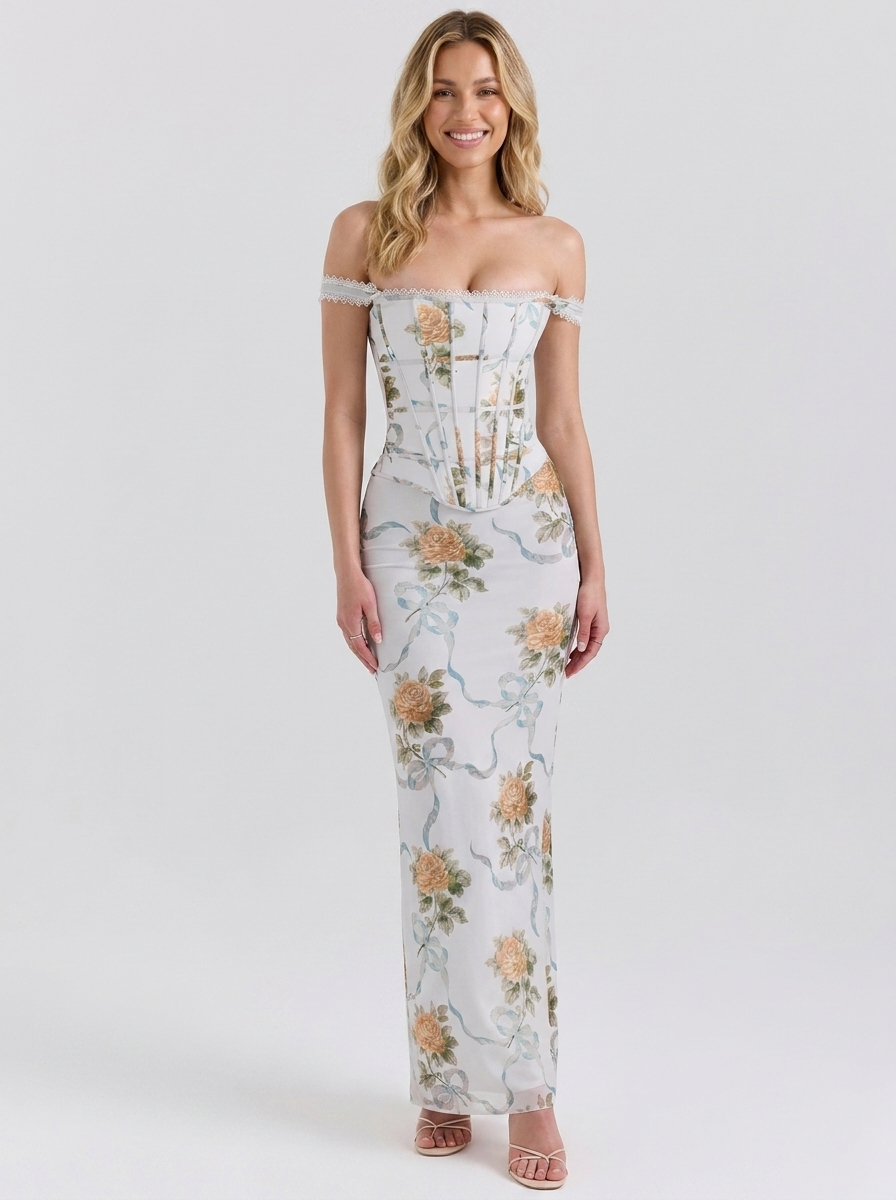 Rosalie Corset Maxi Dress