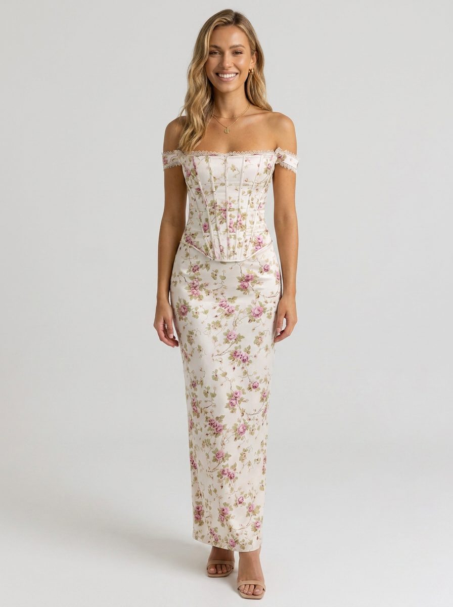 Rosalie Corset Maxi Dress