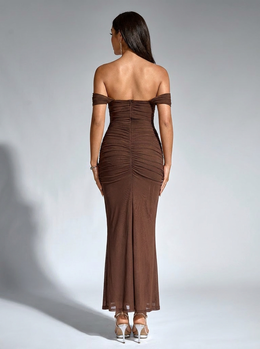 Sophia Off-Shoulder Maxi Dress