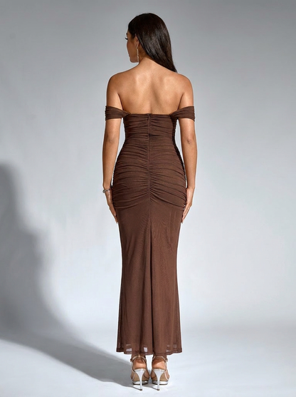 Sophia Off-Shoulder Maxi Dress
