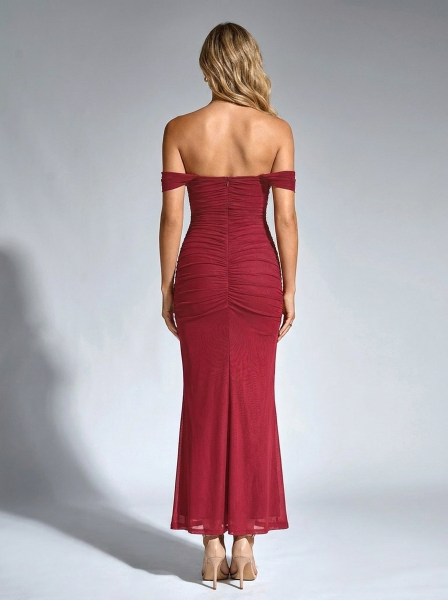 Sophia Off-Shoulder Maxi Dress