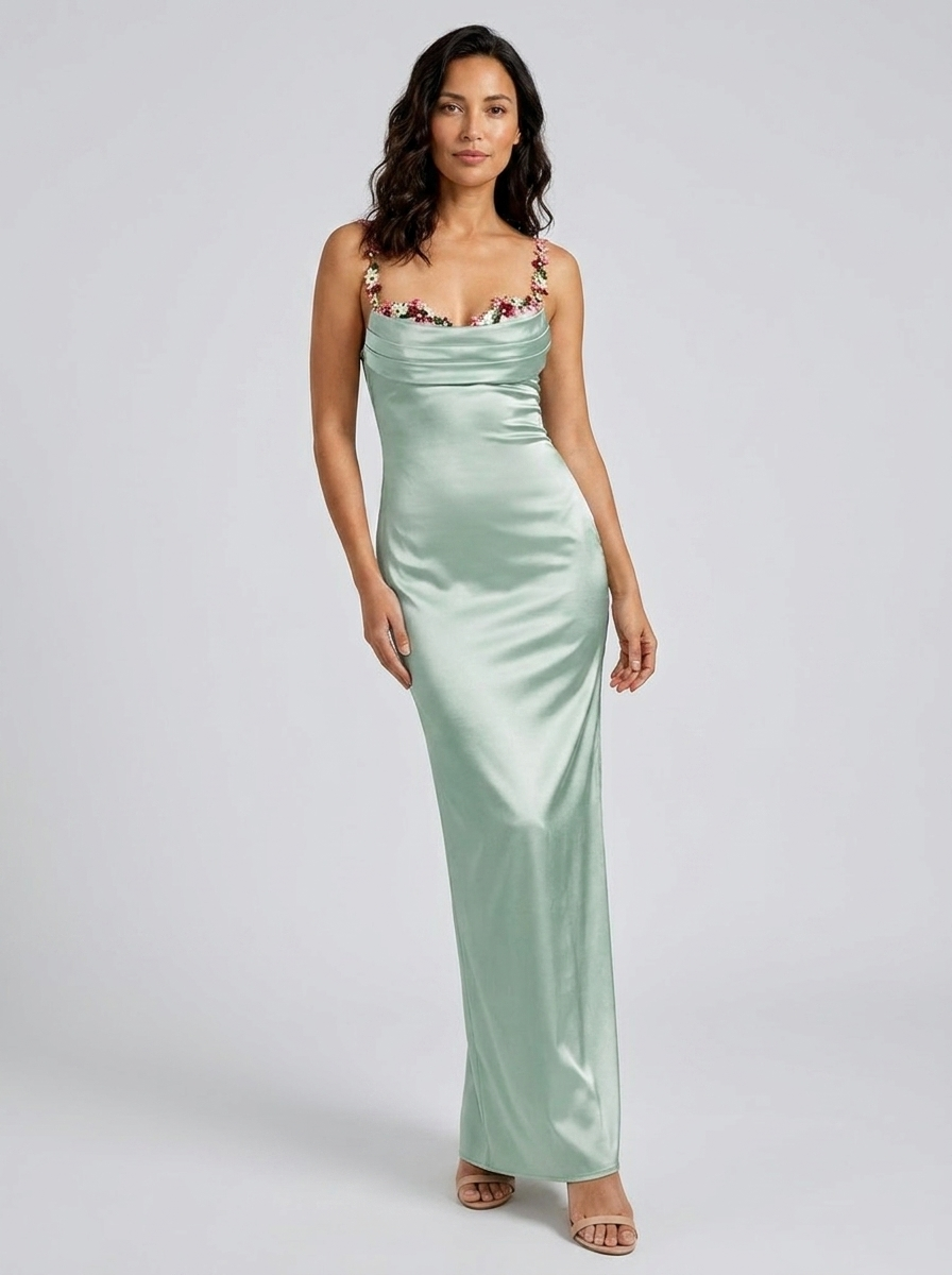 Maria Satin Gown