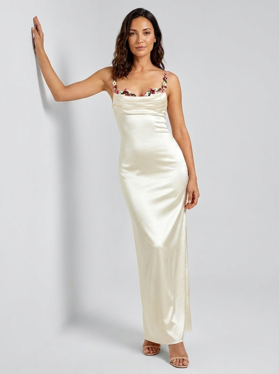 Maria Satin Gown