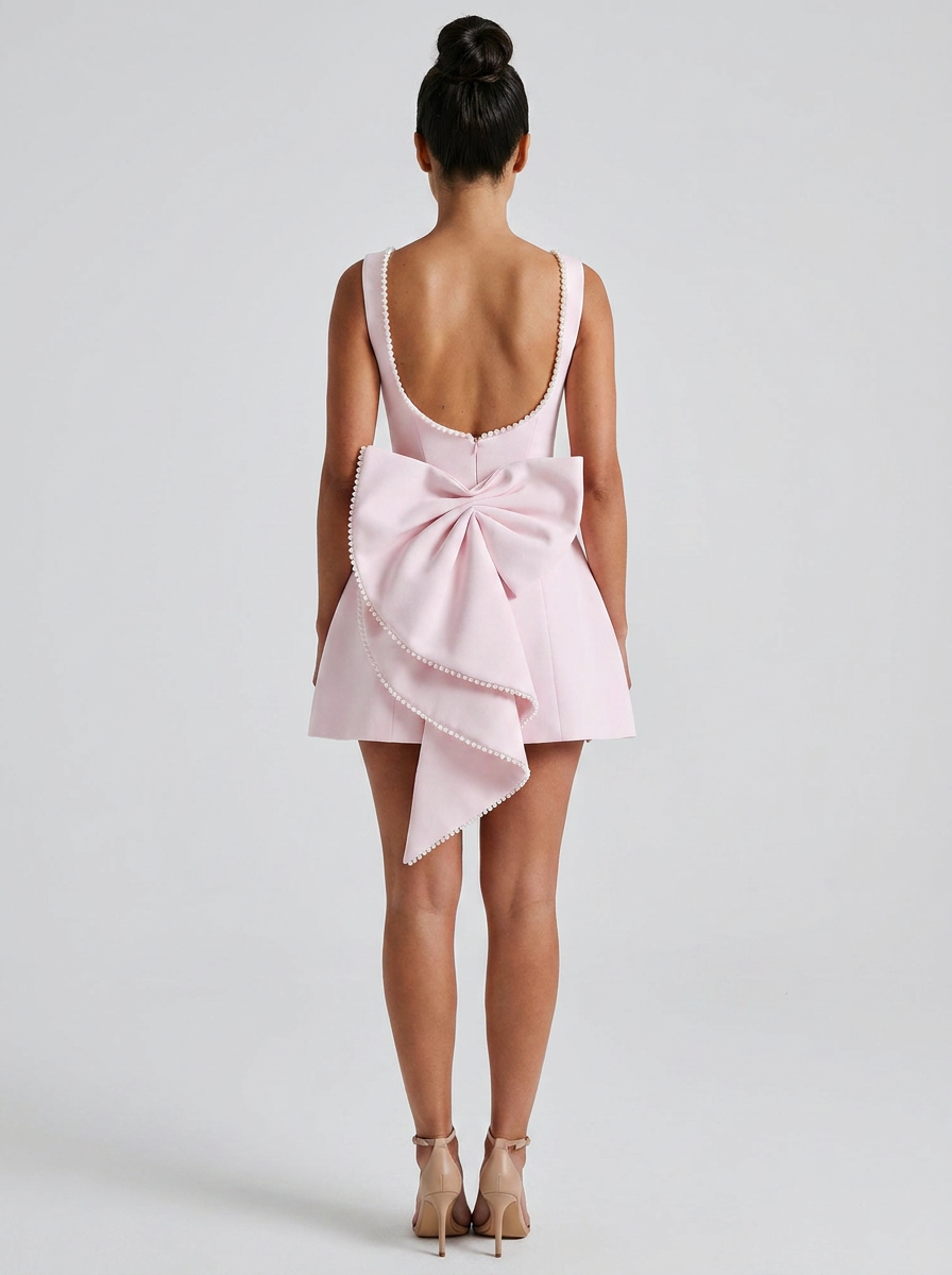 Eleanor Bow Mini Dress