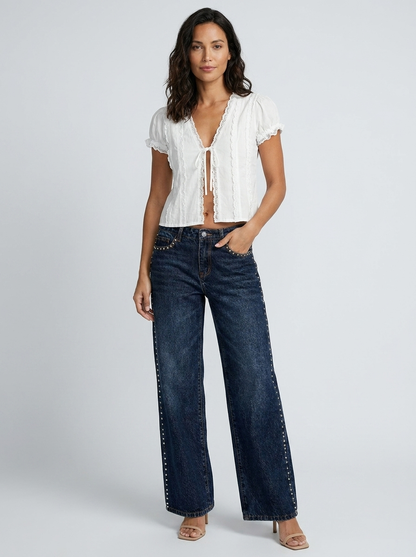 Clementine Lace Tie Top