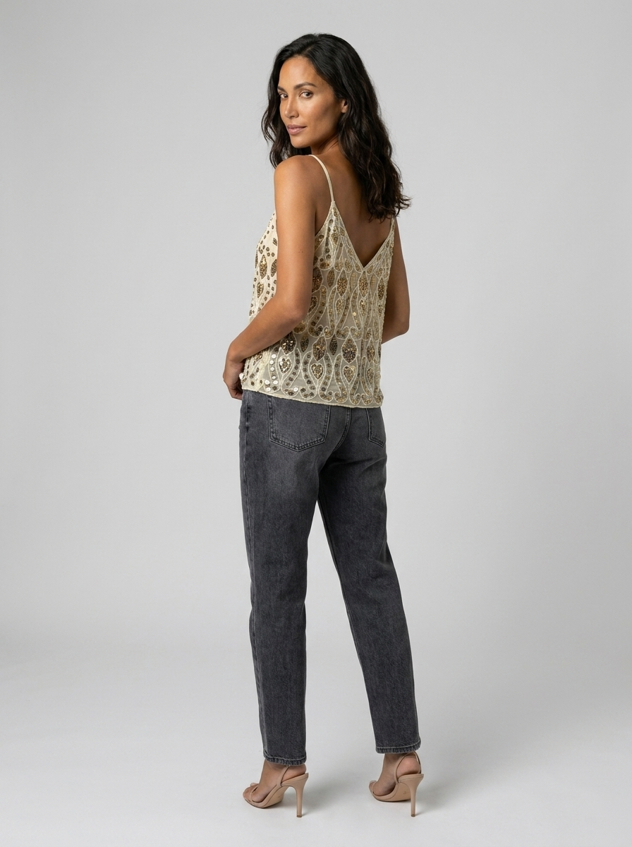 Aura Sequin Top