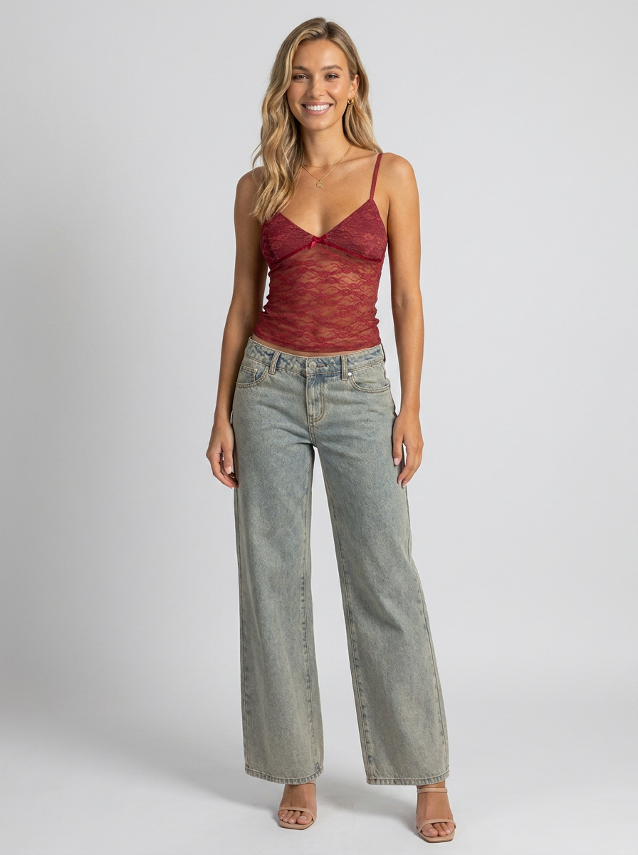 Azalea Sheer Lace Top