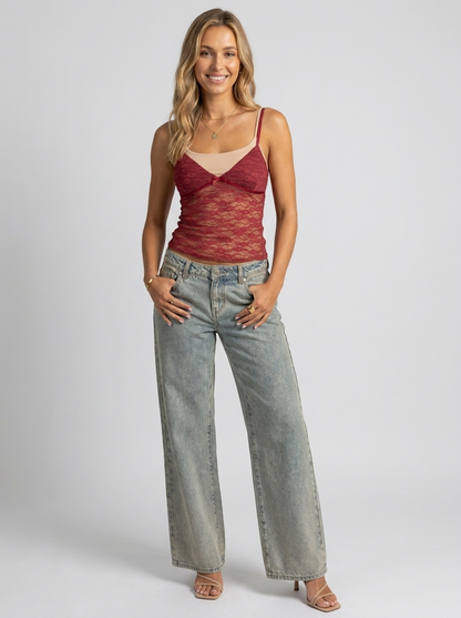 Azalea Sheer Lace Top