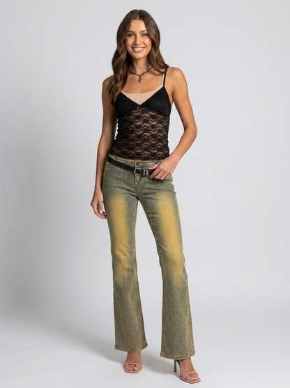 Azalea Sheer Lace Top