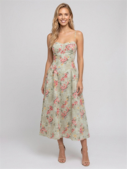 Primrose Corset Midi Dress
