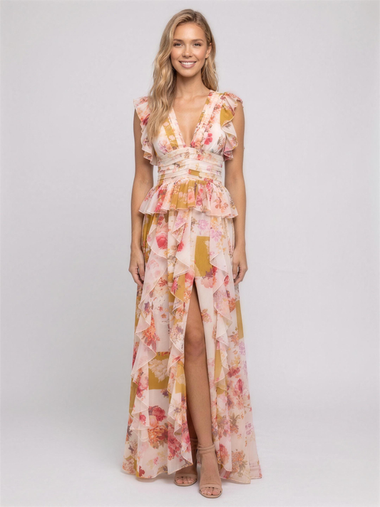 Ophelie Ruffle Maxi Dress