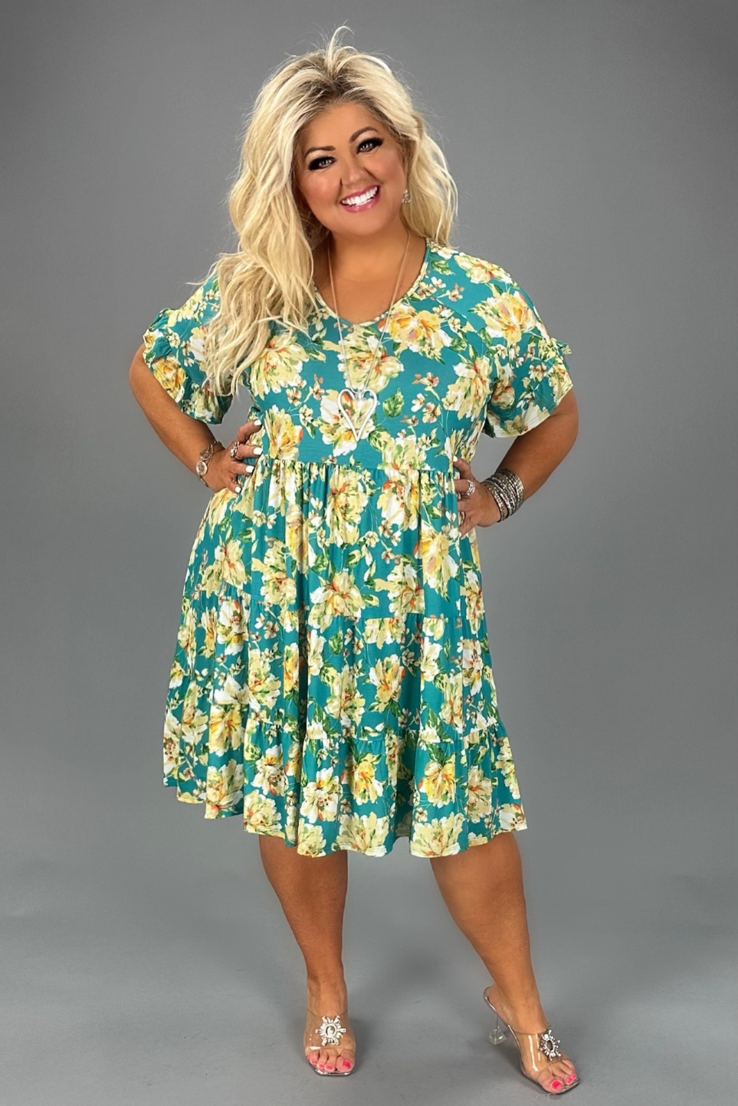 Uma Tiered Floral Dress