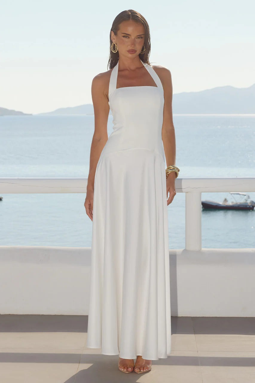 Odina Palm Maxi Dress