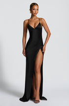 Isobel Black Maxi Dress