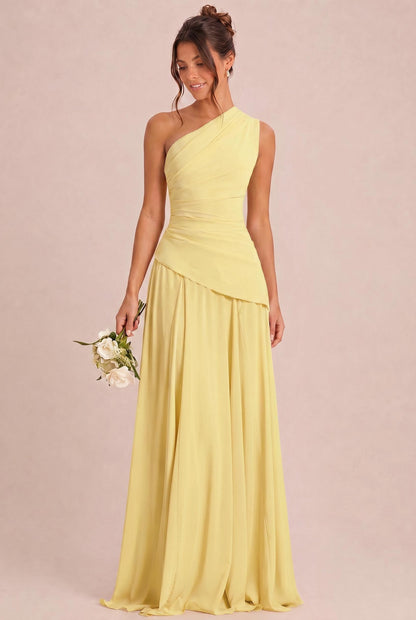 Celestina One-Shoulder A-Line Dress