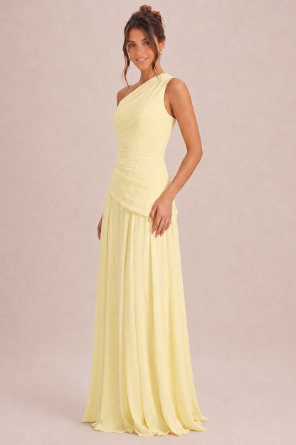 Celestina One-Shoulder A-Line Dress
