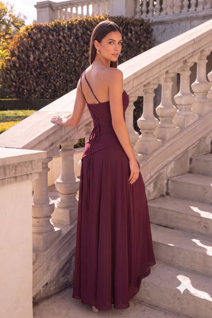 Celestina One-Shoulder A-Line Dress