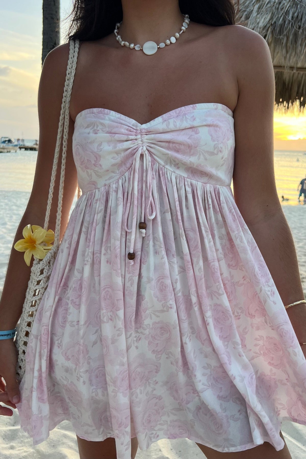 Beth Floral Babydoll Mini Dress