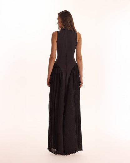 Dakota Mock Neck Maxi Dress