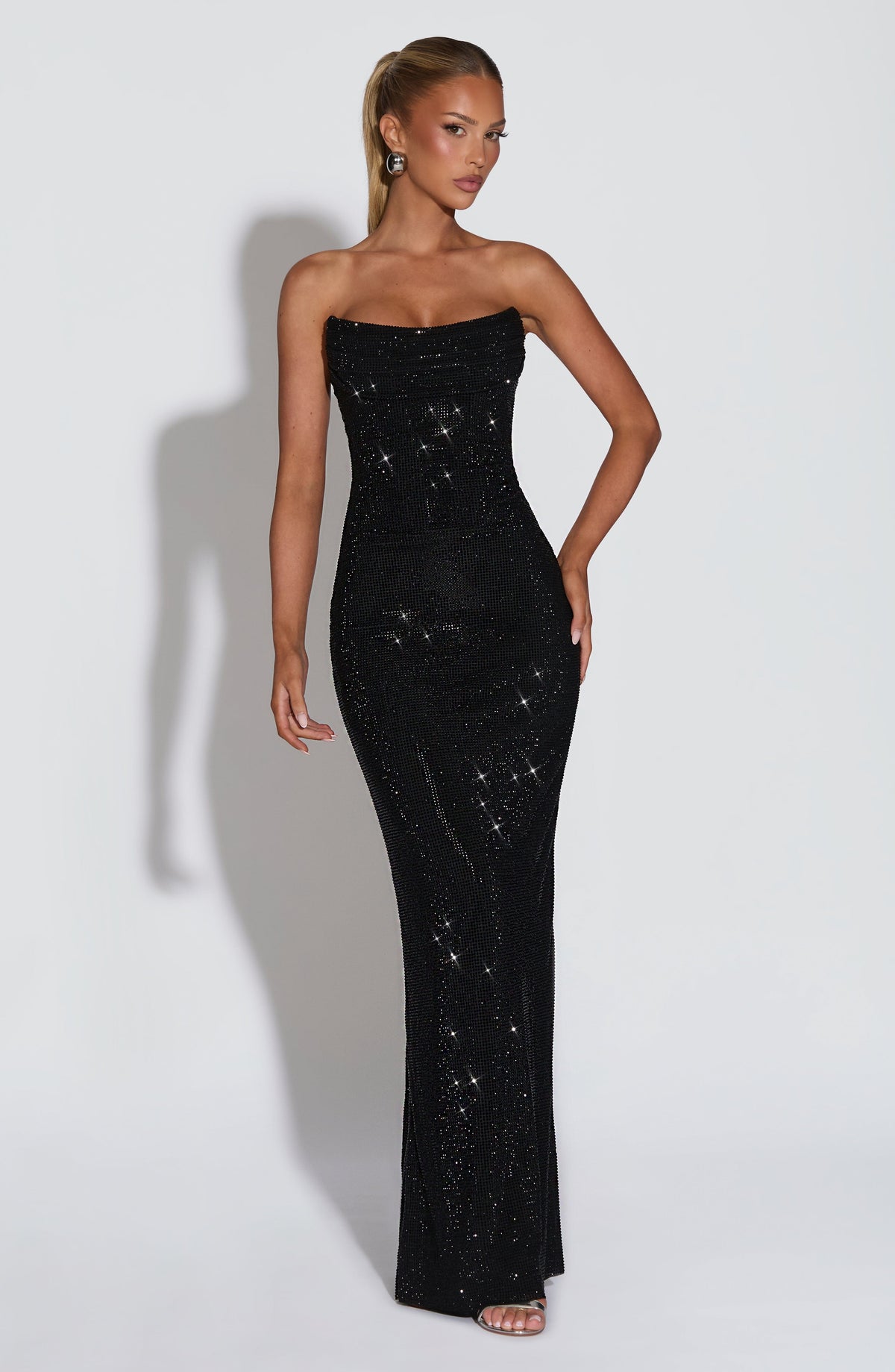 Bellina Satin Evening Dress