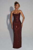Bellina Satin Evening Dress