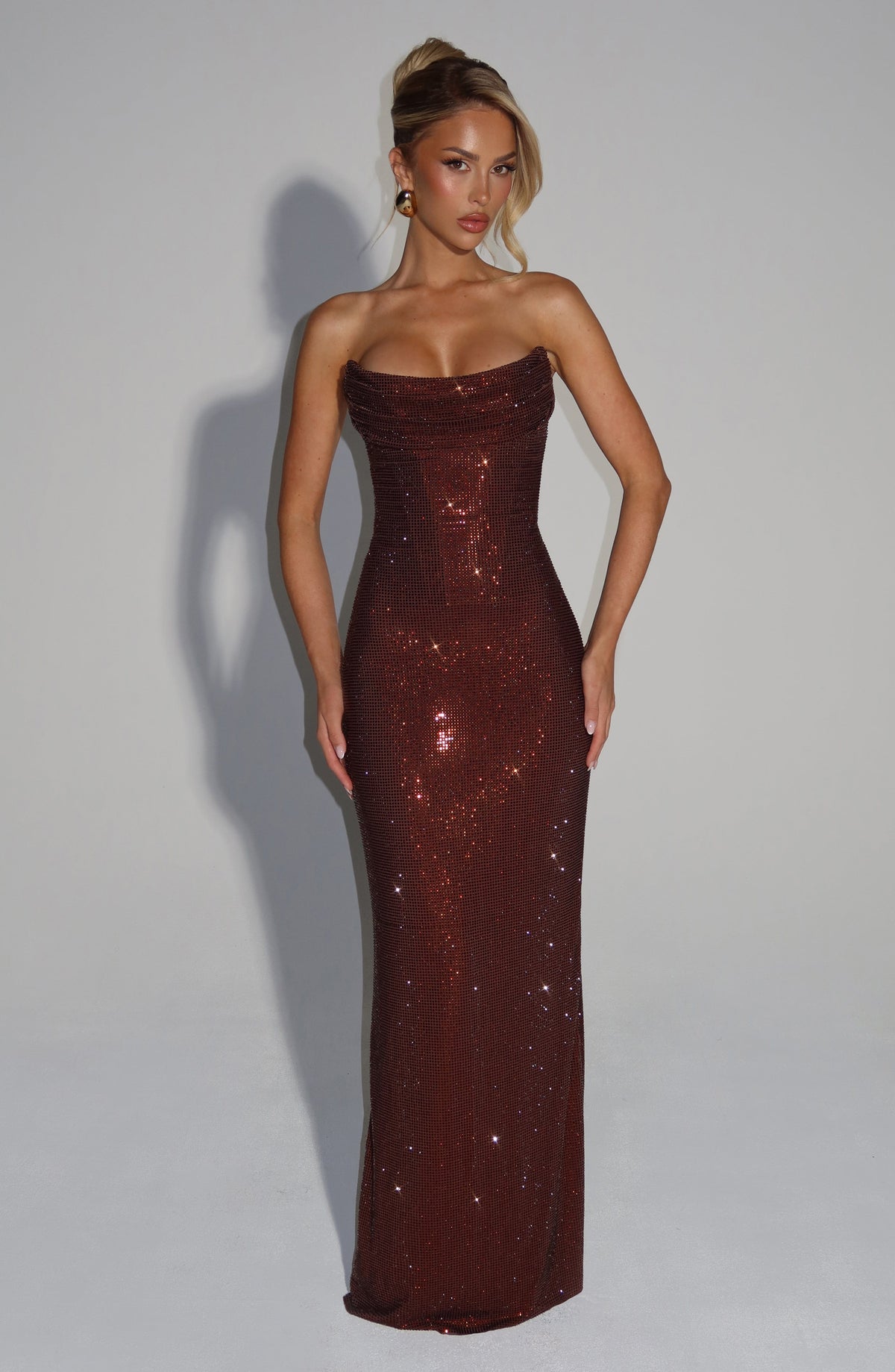 Bellina Satin Evening Dress