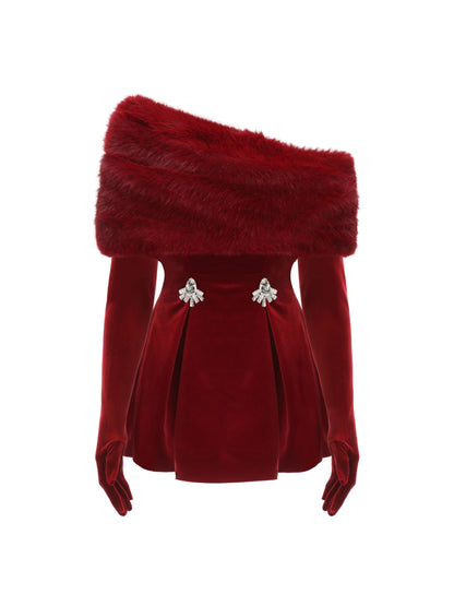 Marelle Velvet Cocktail Dress