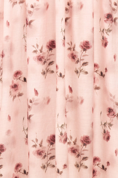 Oona Long Sleeve Dress with Floral Print and Tiered Skirt