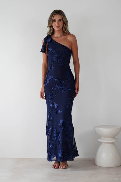 Annie Floral Textured Slip Maxi Dress