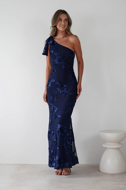 Annie Floral Textured Slip Maxi Dress