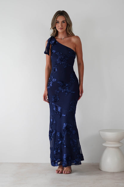 Annie Floral Textured Slip Maxi Dress