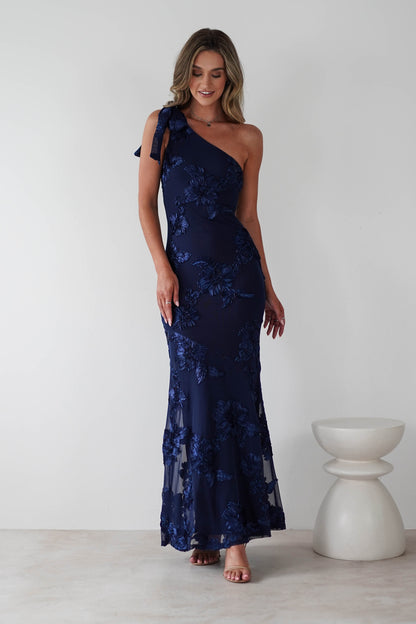 Annie Floral Textured Slip Maxi Dress