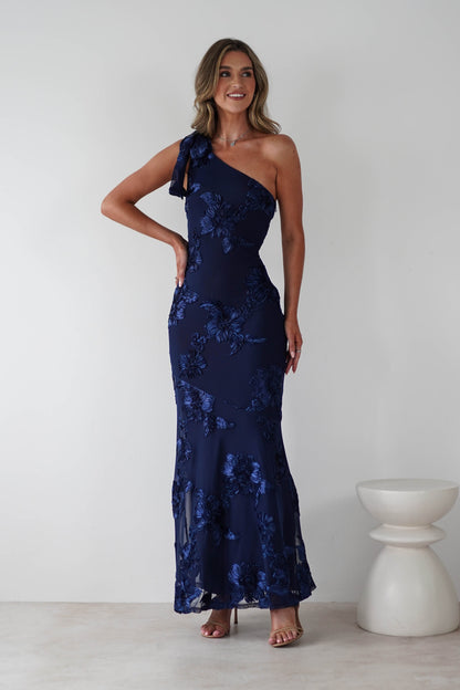 Annie Floral Textured Slip Maxi Dress