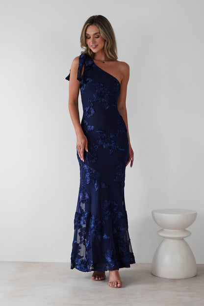 Annie Floral Textured Slip Maxi Dress