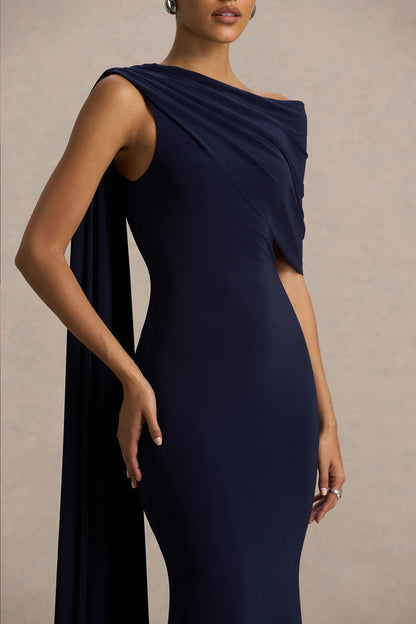 Ondina Navy Evening Maxi Dress